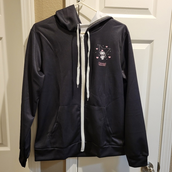 Jackets & Blazers - Melody Kuromi Cartoon Casual Jacket Women's Zip Hooded Sweater Coat